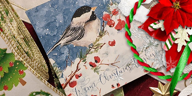 holiday collage craft