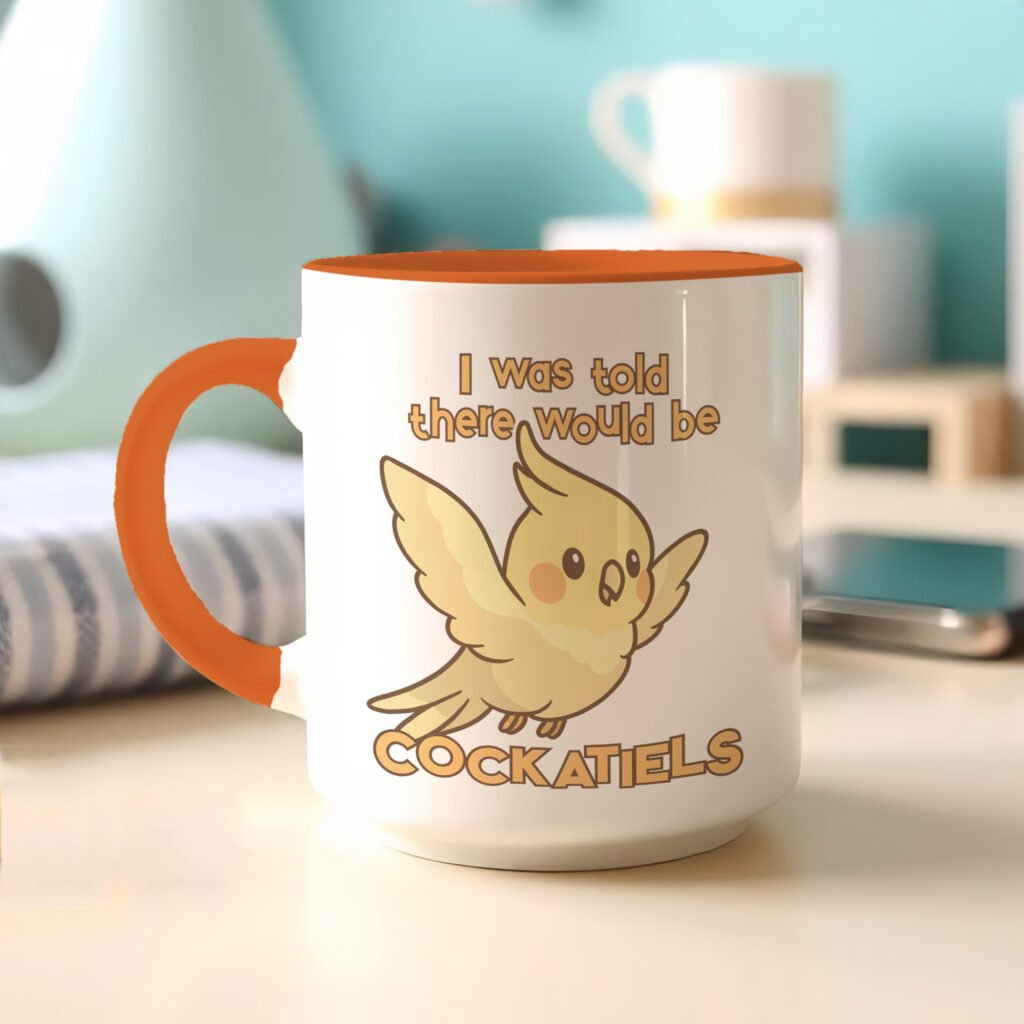 told cockatiels mug