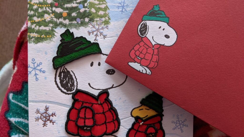 Snoopy happy mail and matching envelope